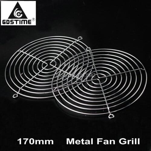 50 Pieces LOT Gdstime 170mm 17cm Chrome Silvery Metal Fan Grill Finger Guard Protection