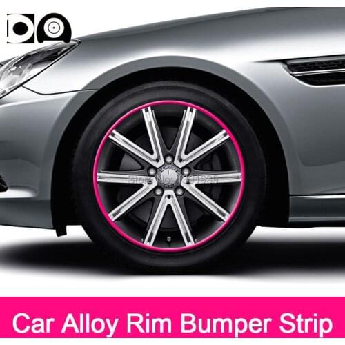 8 meters Car Alloy Wheel Rim Bumper Strip for Ford Kuga Fusion Fiesta Explorer Escape Ranger Mustang Mondeo Galaxy S-max