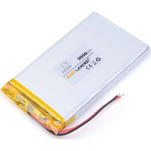 Best battery brand 605590 3000mah lithium polymer battery 065590 585590 MP4 GPS electronic books andorid phone toys PDA Tools