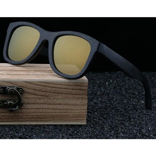 Bamboo Wooden New Polarized Sun Glasses Women Men Vintage Wooden Sunglasses, New Fashion, Vintage, 5640,Retro