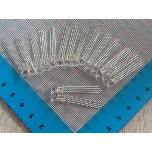 Free Shipping 100pcs 5MM colorful common cathode Red Green Blue Led Diode White LED lamp Controllable RGB Colorful lights(4feet)