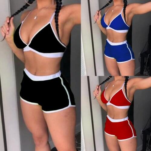 Bikinis 2021 Bra Striped Tracksuit Woman Swimsuit 2 Pieces Padded Bathing Suit Beachwear Swimwear Sport Swimsuit For Women