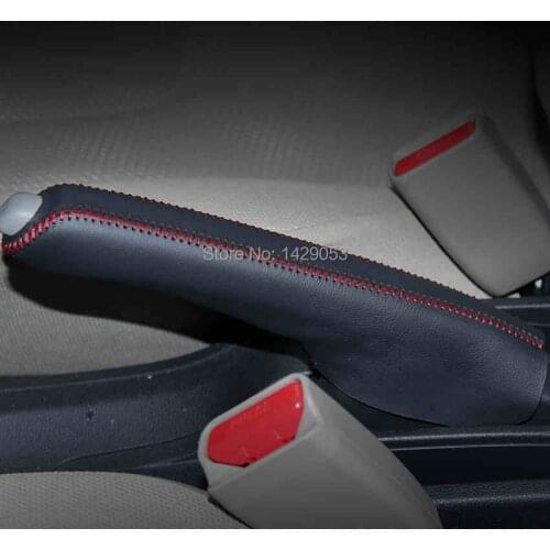 Case for Honda FIT handbrake cover Genuine leather DIY car styling Auto supplies Interior decoration
