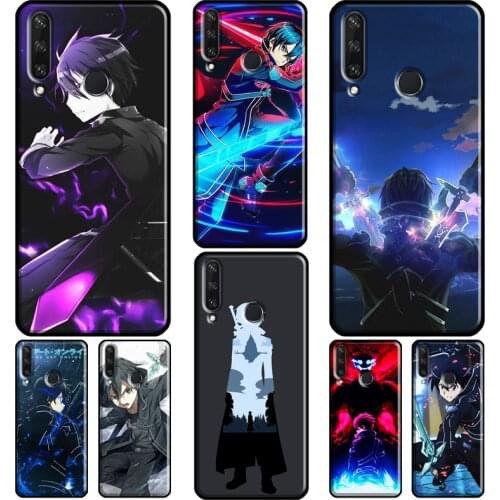 SAO Sword Art Online Kirito Anime For Huawei Y3 II Y5 Y7 2017 Y6 Prime 2018 Y9 2019 Y7A Y5P Y6P 2020 Nova 5T 2i Phone Case