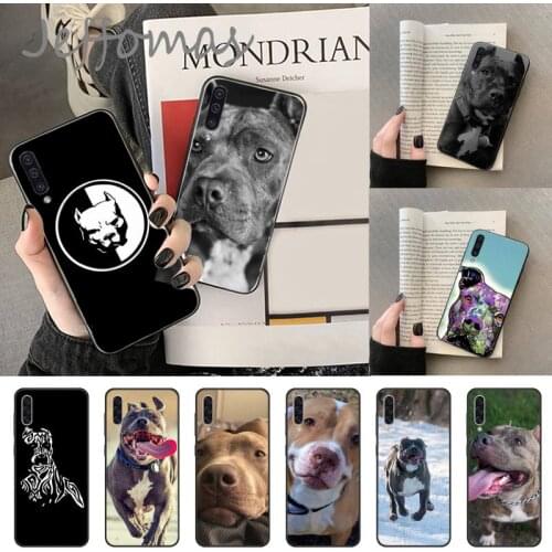 PitBull Lovely Pet Dog Phone Case Cover For Samsung A20 A30 30s A40 A7 2018 J2 J7 prime J4 Plus S5 Note 9 10 Plus