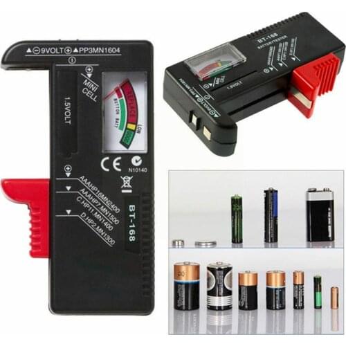 Battery Tester ANENG AN-168 por Digital Lithium Battery analyzer Cell Capacity Load Tester Button Checkered Universal test F4Y3