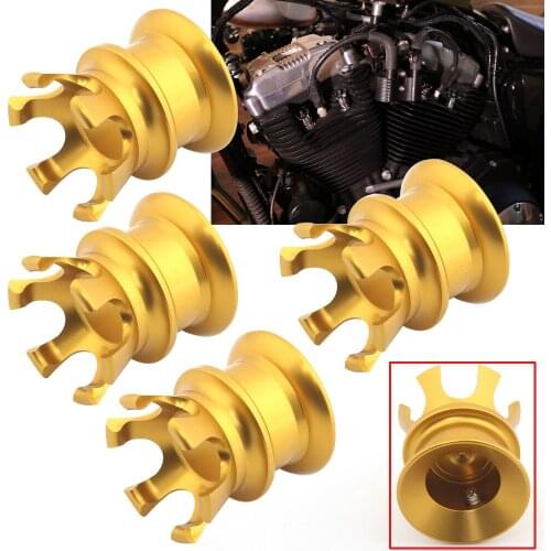 Motorcycle Head Bolt Topper Cover Cap Engine Cover Trim Fit for Harley XL883 Softail Dyna Sportster Screw Engine Cover Trim Head