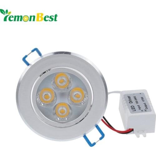 LemonBest 4*3W 12w LED Ceiling Down Light Indoor Spot Lamp AC 85-265V Warm White/Cool White