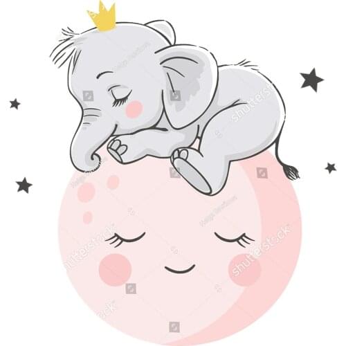 Moon Princess Baby Elephant Girl Metal Cutting Dies Animals Doll Stencil For DIY Craft Scrapbooking Cards Decorative