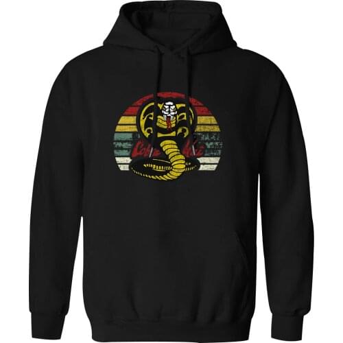 Cobra Kai Print Hooded For Mens Casual Harajuku Sweatshirts and Hoodie Hipster Standard Clothing Fashion 2020 Moletom Masculino