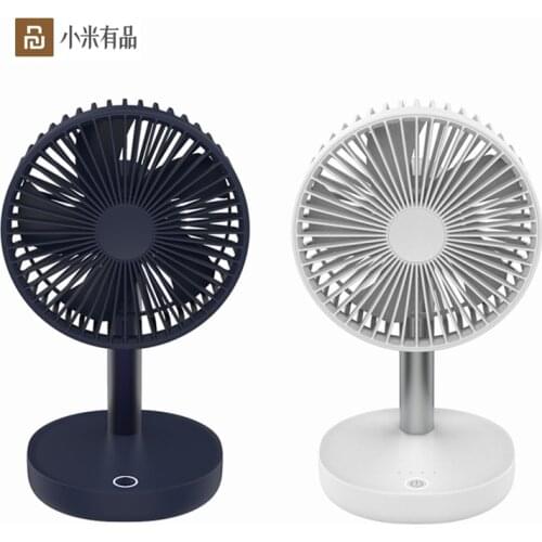 Jipin Desktop Fan Portable Standing Fans USB Rechargeable Four Wind Speeds Fan Easy to Carry Travel Fan For Office Student