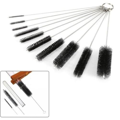 Nylon Straw Brush Cleaner Bottle Tube Pipe Small Long Cleaning 10Pcs Set Household Cleaning Accessories Nylon Cleaning Brush