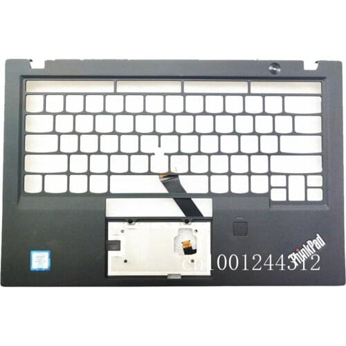 New Original For Lenovo ThinkPad X1 Carbon 5th Palmrest Upper Case Keyboard Bezel Cover / With Fingerprint Power Button Board