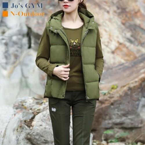 New Outdoor Military Tactical Vest Women Hooded Slim Fashion Cotton Worm Camouflage Training Climbing Hiking Casual Sports Vests
