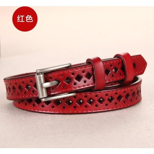 New womens gift fashion belt ladies hollow leather belt pin buckle chain belt chain belt chain belt chain belt