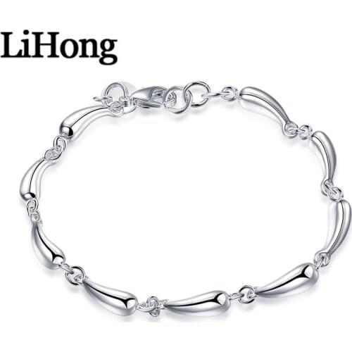 New Style 925 Sterling Silver Drop Bracelet Luxury Brand Female Silver Bracelet Jewelry Christmas Gift