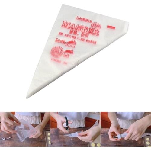 Wholesale 10 Lots(100pcs/Lot) M Size Disposable Cream Pastry Cake Icing Piping Decorating Drcorate Bags Tool