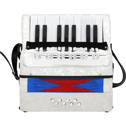 Professional 17 Key Mini Accordion Educational Musical Instrument Toy Cadence Band for Kids Children Adults Gift