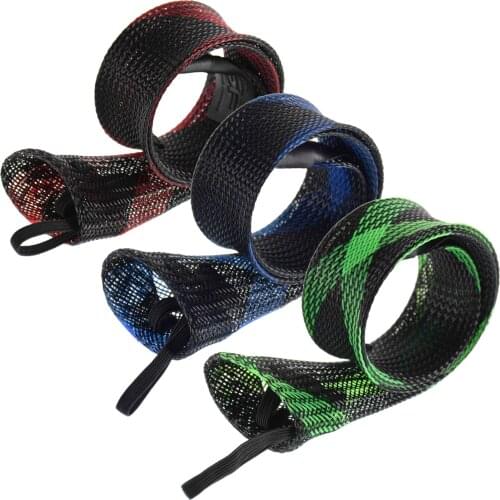 SF Ice Fishing Rod Cover Sock Sleeve With Elastic Band & Hanging Ring 3PCS/6PCS
