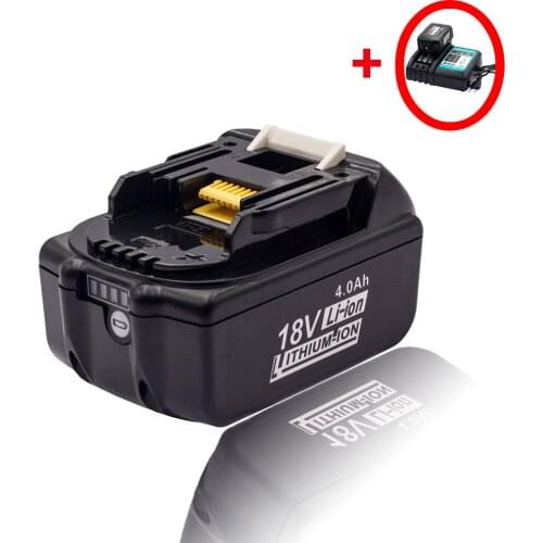 BL1840 18V 4.0Ah Replacement Battery Suitable For Makita Power Tools 4000MAH BL1850 BL1860 Battery LED Power Display Charger