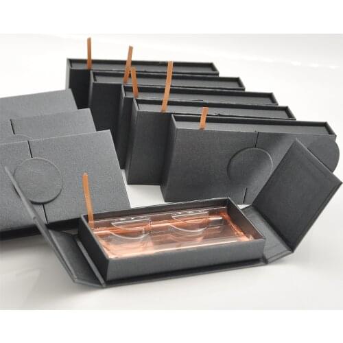 Wholesale eyelash packaging box lashes boxes packaging custom logo 25mm mink eyelashes faux cils magnetic book case bulk vendors