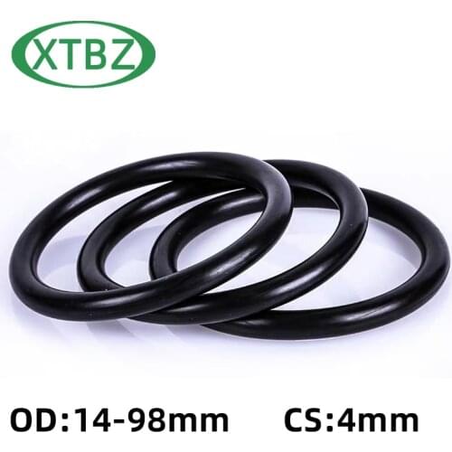 O-Ring CS 4mm OD14-98mm NBR Rubber Oil Seal Automobile Gasket