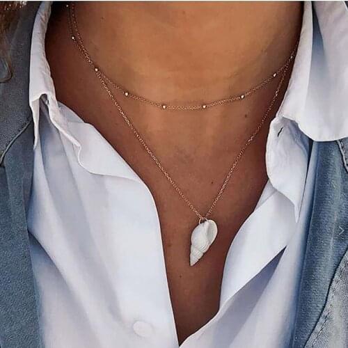 Bohemian Natural Sea Shell Cowrie Necklace For Women Choker White Shell Collar Concha Necklaces Beach Summer Jewelry 2021