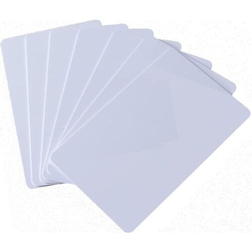 100pcs/Lot RFID Card 13.56Mhz MF S50 Proximity IC Smart Card Tag 0.8mm Thin For Access Control System ISO14443A