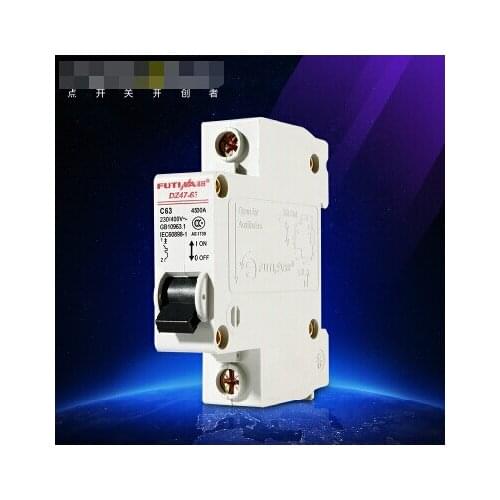 1P Circuit Breakers 230V 63A 76*60*18MM 12Years Warranty