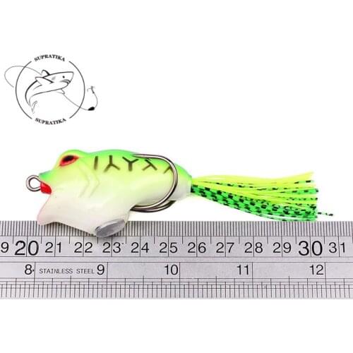 3D Eyes Bionic Bait Artificial Topwater Thunder Frog Silicone 6pcs/set 16g/6cm Plastic Soft Bait Anti-corrosion Wobbler Fishing