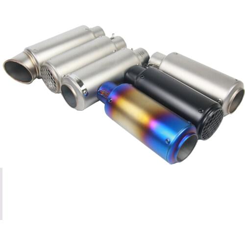 51mm/60mm Motorcycle pipe exhaust with DB killer Motorcycle Exhaust Pipe Muffler For MT07 R15 Z900 MT09 CBR1000 R6 FZ8 CRF230