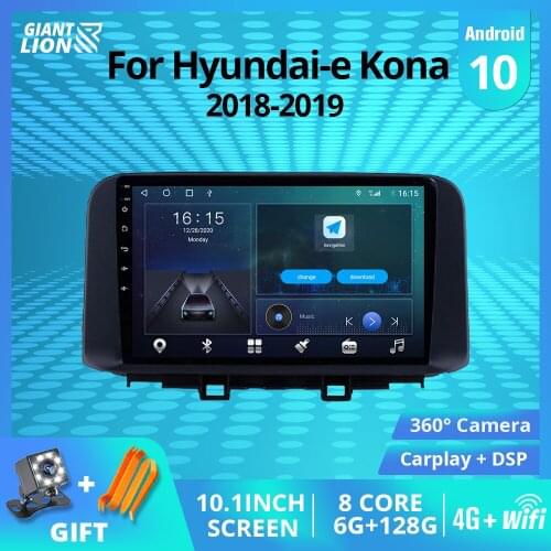2DIN Android10 Car Radio For Hyundai-e Encino Kona 2018-2019 Stereo Receiver GPS Navigation Auto Radio Car Multimedia Player IGO