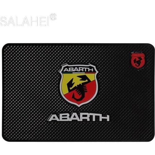 Car Styling Interior Dashboard Anti-Slip PVC Mat Non-Slip Pad For Fiat 125 500 Punto 124/125/500 Bravo Panda Abarth 500 Stilo