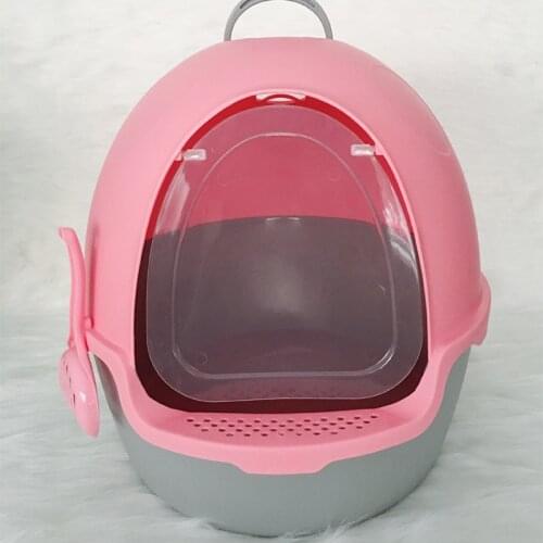 Large Litter Box For Cats Fully Enclosed Pet Toilet For Fat Cats Cleaning Supplies Cat Potty Pet Supplies Cat Toilet