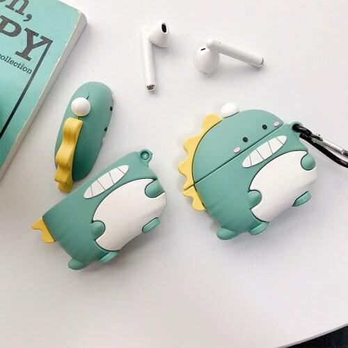 Cutte Dinosaur Case For Huawei FreeBuds 3 Silicon Wireless Earphone Protection Cover For FreeBuds 3 Bluetooth Headset Case