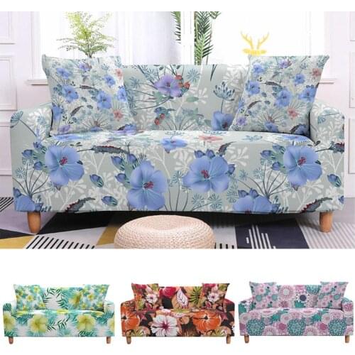 3D Flower Floral Slipcovers Sofa Cover Bohemian Ethnic Flower for Living Room Sectional L Shape Sofa Couch Cover 2/3 seater