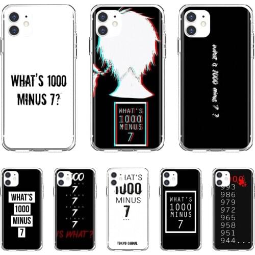 For Huawei Mate 20 30 40 7 8 9 10 Lite Pro P Smart 2018 2019 Plus G7 G8 Cover Whats-1000-Minus-7-tokyo-ghoul-Quote