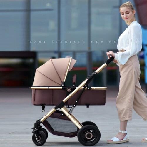 High landscape Baby Stroller Multi-functional Can Sit Reclining Light Folding Two-way Eggshell Design BBSONG