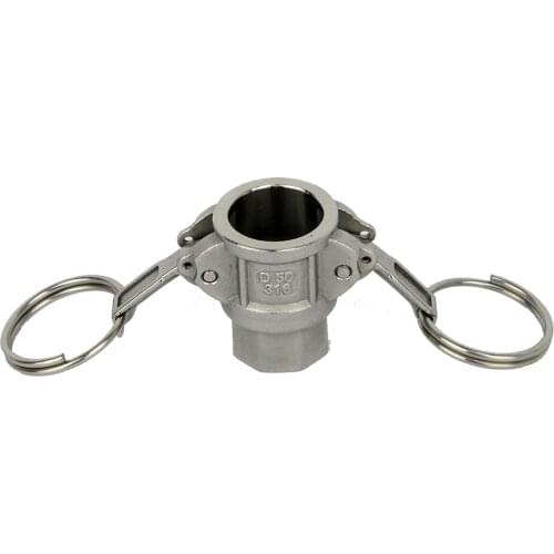 SS Camlock - Type D Female x 1/2inch BSP Female