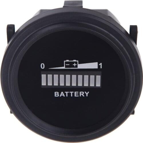 Battery Status Charge Indicator Monitor Meter Gauge LED Digital 12V/24V/36V/48V/72V