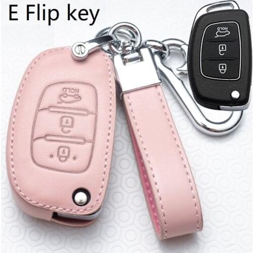Leather Car Key Cover Case for Hyundai Ix35 IX45 IX25 I10 I20 I30 HB20 Sonata Verna Solaris Santa Elantra Mistra Protection