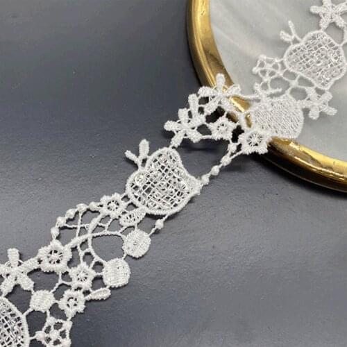 Embroidery lace accessories polyester weaving width 2.5cm garment sequins nigeria fabrics swiss voil sewing wedding applique