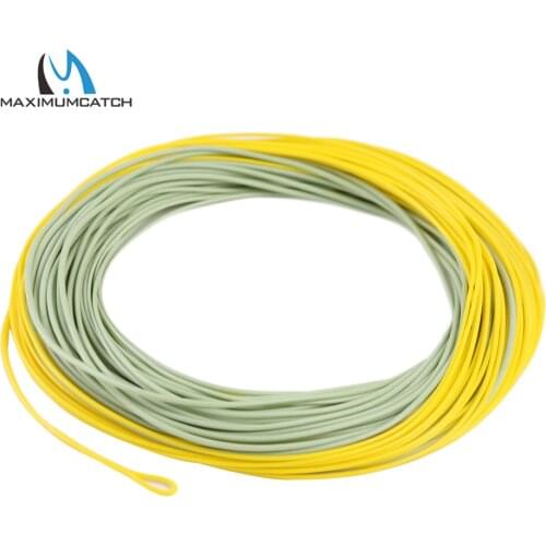 Maximumcatch 100 FT Smooth Casting Fly Fishing Line 2wt-9wt Weight Forward Floating Fly Line With Exposed Loop Fly Line