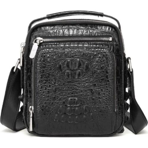 Yongzhiyan crocodile leather cross-body men bag crocodile business cross-body bag business fashion men shoulder bag