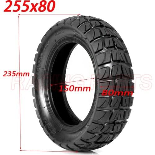 255x80 Tire Outer Tyre for Electric Scooter Zero 10x Dualtron KuGoo M4 Upgrade 10 Inch Off Road Tire