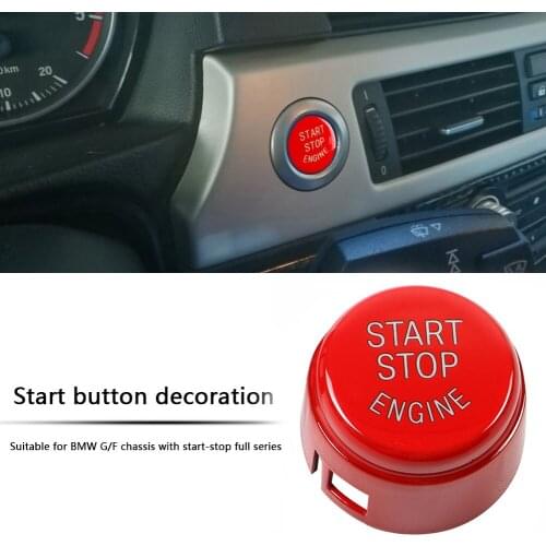 Car Engine Start Push Button Replace Cover Stop Switch Accessories Trim Cap Key Decor for G F Chassis Auto Styling