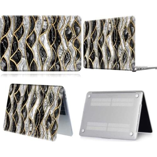 Grey And Black Pattern New Touch Bar Laptop Case For Apple Macbook 12/Air 11 13 A2337/Pro 13(A2251 A2289) 15 16 /Pro 13 A2338