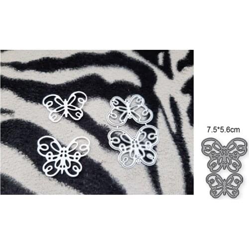 2pcs Butterfly Cutting dies New 2021 Metal Cutting Dies For Scrapbooking and Card Making Decorative Embossing Die Cut Craft dies