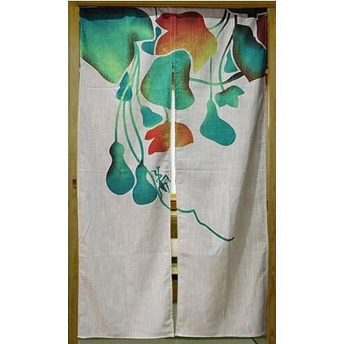 Customized Accept) Korea/Japan/China Sushi Restaurant Kitchen Hanging Split Curtain-Lotus(85x150cm)