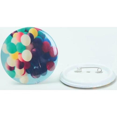 DIY personalized Customized made 75MM pin button badge tinplate chests 100 sets custom button badge